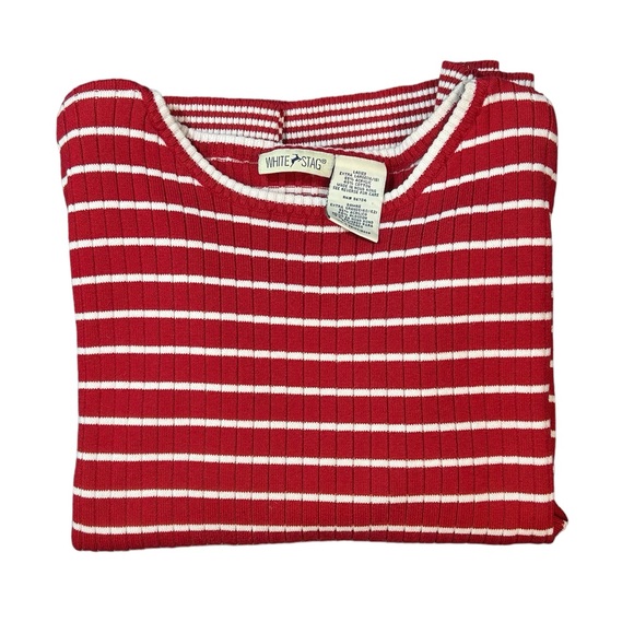 White Stag red and white stripped sweater - Picture 10 of 10